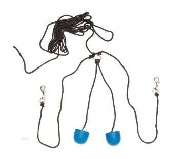 MOULDED RUBBER EAR PLUGS - BLACK CORD