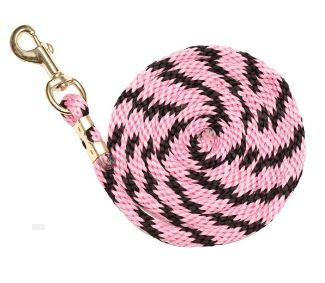 BRAIDED NYLON LEAD [CL:PINK/BLACK]