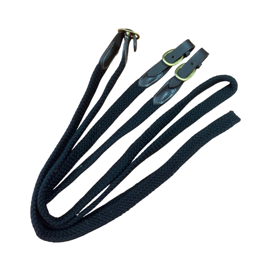 MCALISTER RED CENTRE BRASS COTTON REINS BROWN [CL:BROWN]