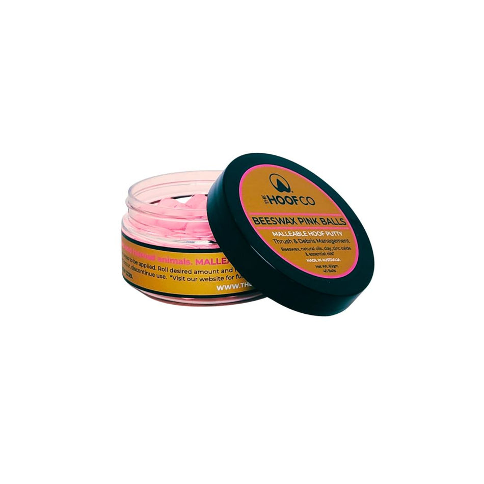 HOOFCO BEESWAX PINK BALLS 40