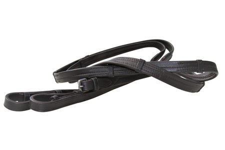 SOFT NAPPA PADDED REINS - WHITE HORSE EQUESTRIAN [SZ:CHILD CL:HAVANA]