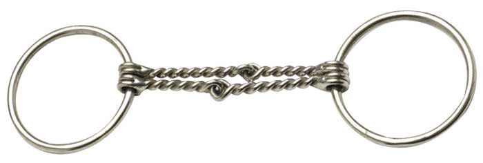 DOUBLE TWISTED WIRE SNAFFLE - 12.5CM