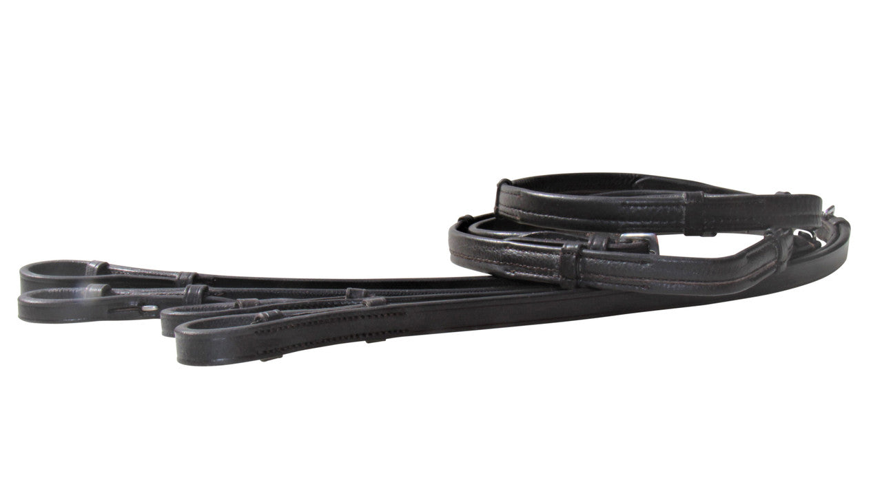 NAPPA PADDED CHILDS FORKED REINS - BLACK