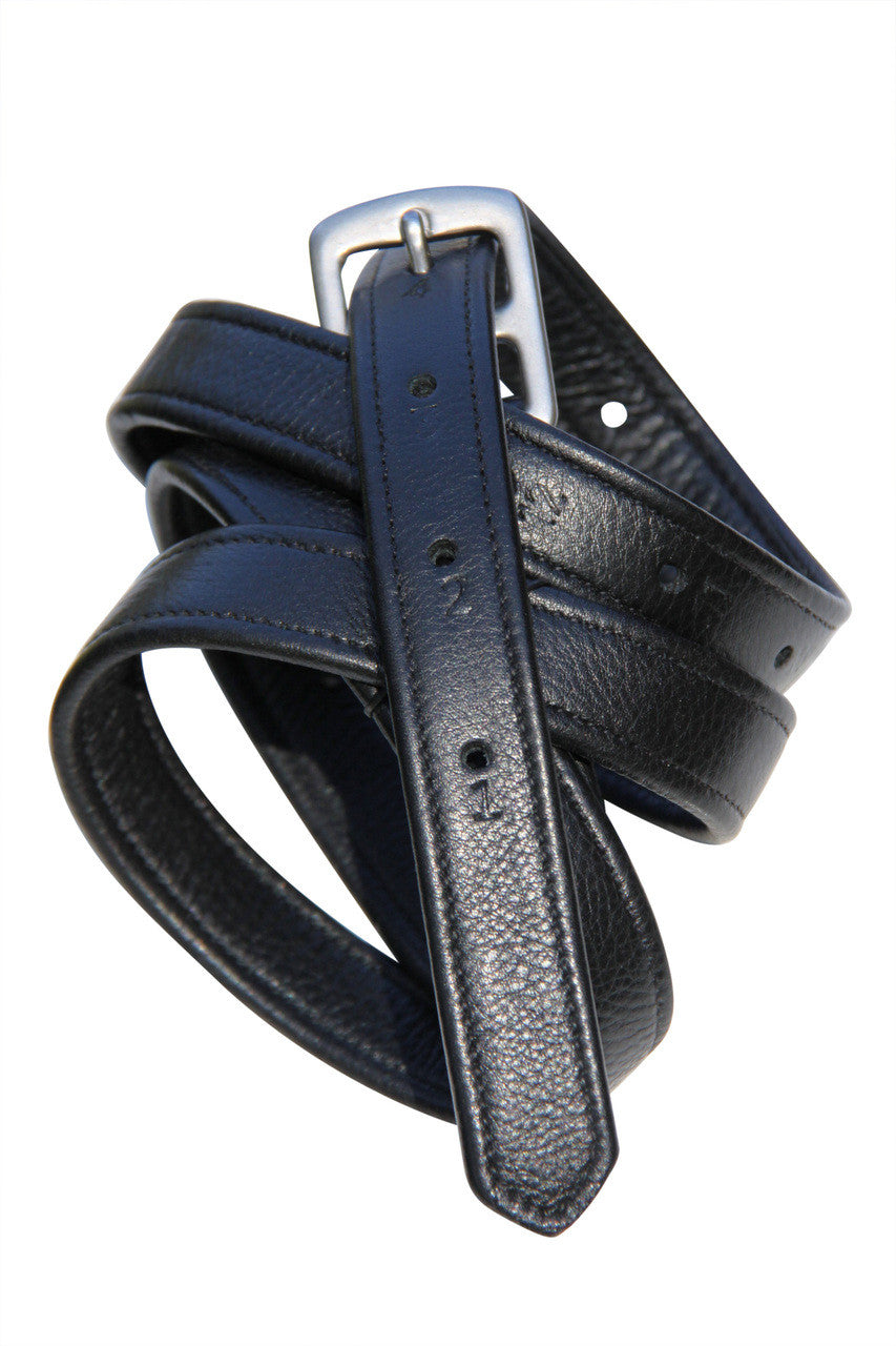 NAPPA COVERED STIRRUP LEATHERS - ADULT [SZ:60" CL:BLACK]