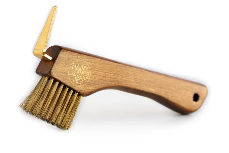 HAIR PONY COPPER BRISTLE WOODEN HOOF PICK