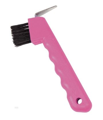 DELUXE HOOF PICK & BRUSH [CL:PINK]