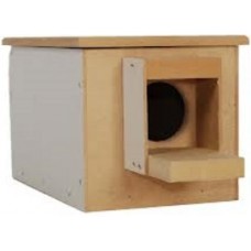WOOD BUDGIE NEST BOX