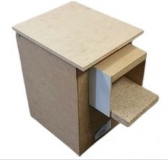 WOOD TALL COCKATEIL NEST BOX