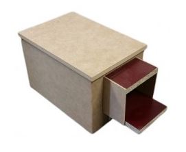 WOOD LOW COCKATIEL NEST BOX