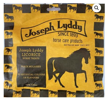 JOSEPH LYDDY LICORICE HORSE TREATS 250G