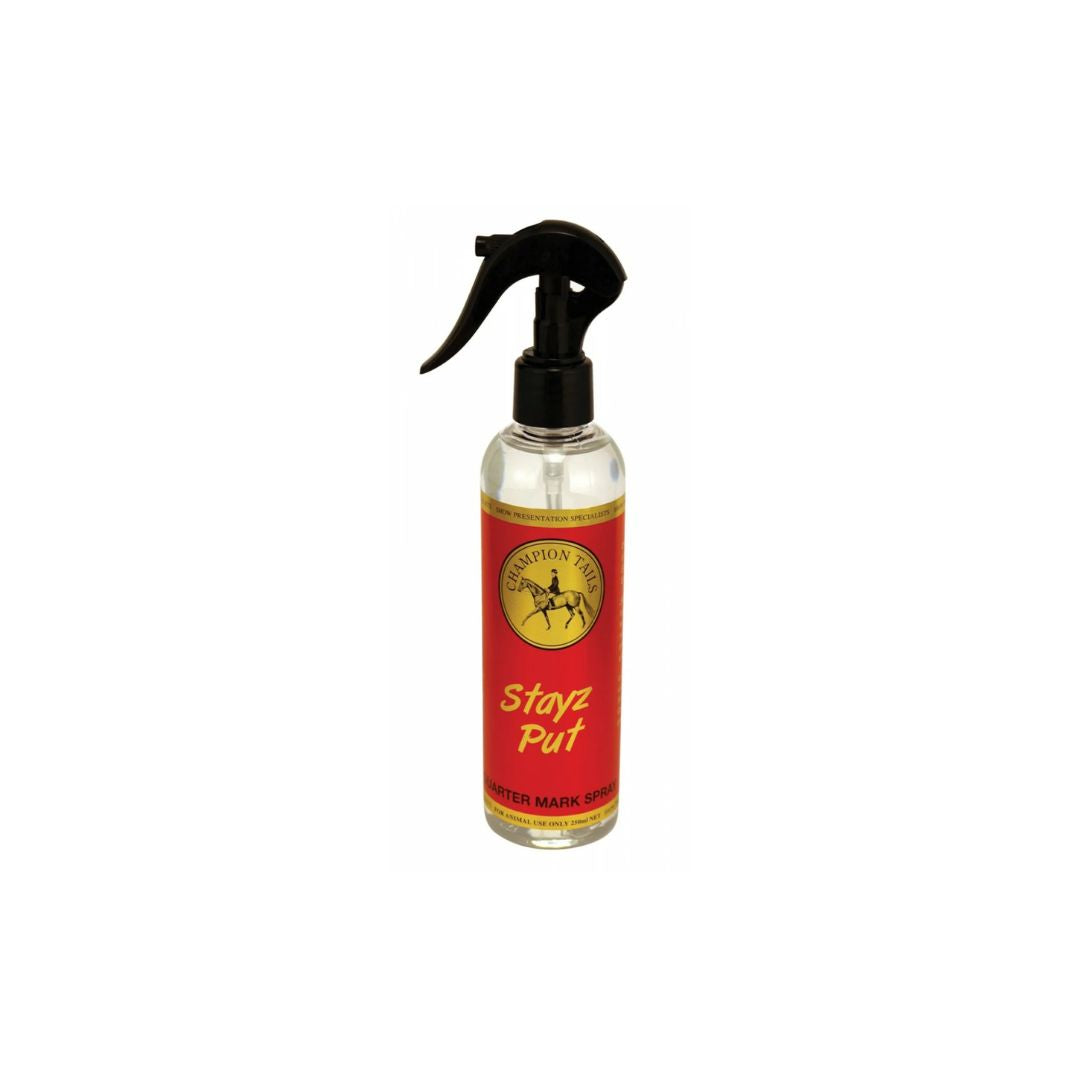 CHAMPION TAILS STAYZ PUT QUARTER MARK SPRAY 250ML 