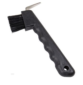 DELUXE HOOF PICK & BRUSH [CL:BLACK]
