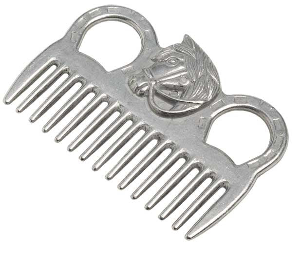 ALUMINIUM HORSEHEAD MANE COMB