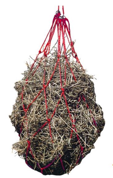 HEAVY DUTY PLASTIC HAYNET [SZ:SMALL CL:RED]