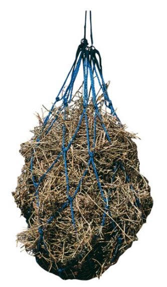 HEAVY DUTY PLASTIC HAYNET [SZ:MEDIUM CL:BLUE]