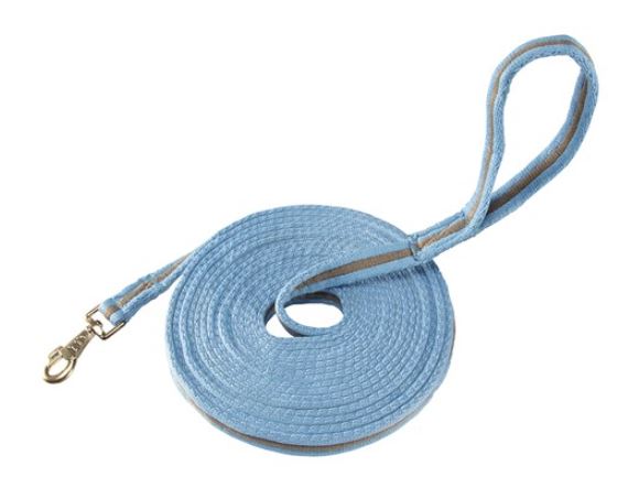 SOFT TUBULAR WEB LUNGE LEAD [CL:BLUE]