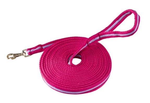SOFT TUBULAR WEB LUNGE LEAD [CL:CHERRY]