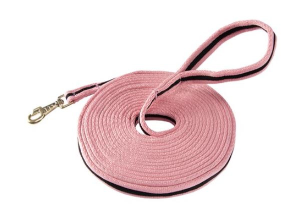 SOFT TUBULAR WEB LUNGE LEAD [CL:PINK]