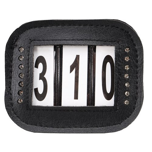 3NUMBER HOLDER W/VELCRO &PINS
