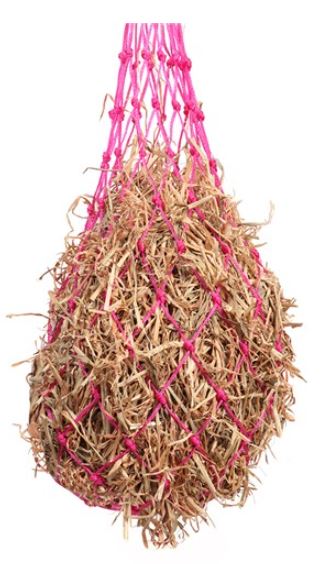 HEAVY DUTY PLASTIC HAYNET [SZ:SMALL CL:HOT PINK]