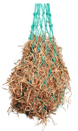 HEAVY DUTY PLASTIC HAYNET [SZ:MEDIUM CL:TURQUOISE]
