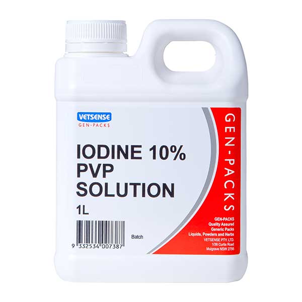 VETSENSE IODINE 10% PVP SOLUTION [SZ:1L]